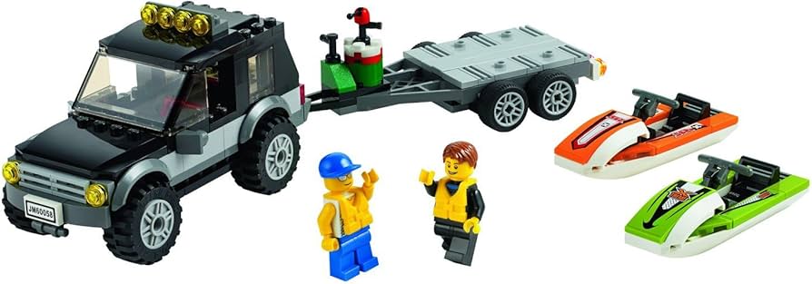 Lego City Great Vehicles 60058: SUV with Watercraft, Building Sets